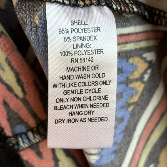 Y2K Dress 8 Tribal Blue Multicolor Sleeveless Sheath Art Indie Stretch Tapestry‎ - Picture 5 of 8